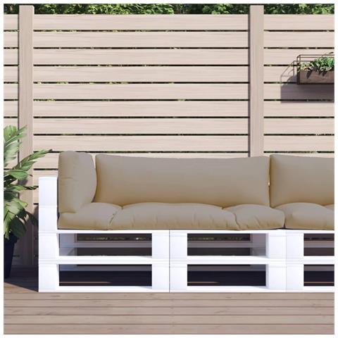 Cuscini per Pallet 3 pz Tortora in Tessuto - Foto 2