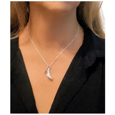 Collana ""tacco"" In Argento Placcato - Foto 2