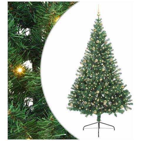 Albero di Natale artificiale con luci integrate Verde 240 cm - Foto 1