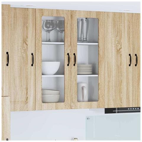 Pensile cucina Rovere Sonoma 80 x 31 x 100 cm Legno multistrato - Foto 2