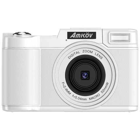 Fotocamera Digitale Mirrorless 4k Da 48mp Con Schermo Ribaltabile, Bianca - Ideale Per Selfie E Vlogging - Foto 2