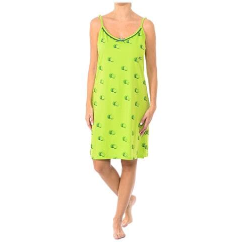 Camicia Da Notte Estiva Da Donna Con Spalline Sottili In Cotone Kl45300 - Foto 1