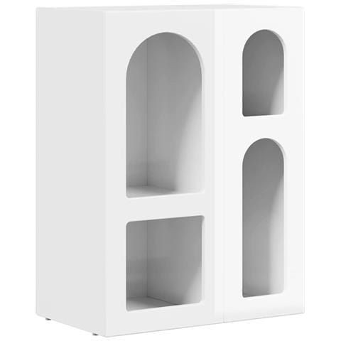 Credenza Bianco Lucido 59 x 35 x 80.5 cm Legno multistrato - Foto 1