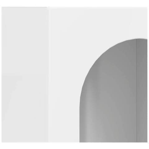 Credenza Bianco Lucido 59 x 35 x 80.5 cm Legno multistrato - Foto 9