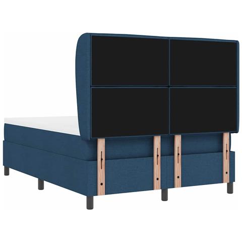 Letto a molle con materasso Blu 140 x 200 cm Tessuto - Foto 9