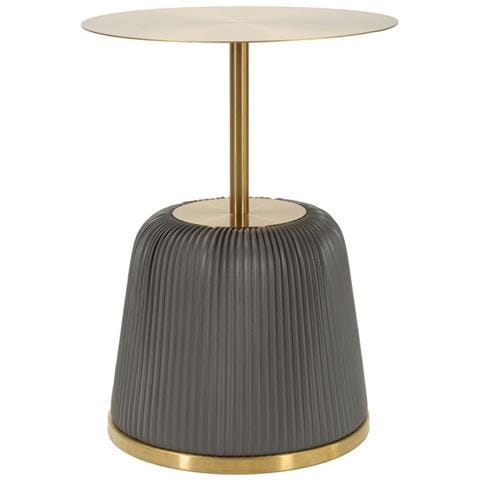 Tavolino Vkh1098-grigio-metallo-40x40x55 Cm - Foto 1