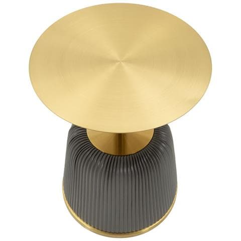 Tavolino Vkh1098-grigio-metallo-40x40x55 Cm - Foto 2
