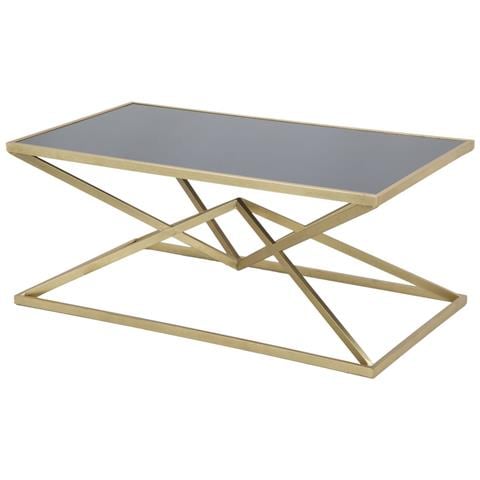 Tavolino Triangoli-nero-metallo-110x60x45 Cm - Foto 2