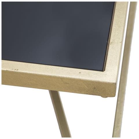Tavolino Triangoli-nero-metallo-110x60x45 Cm - Foto 8