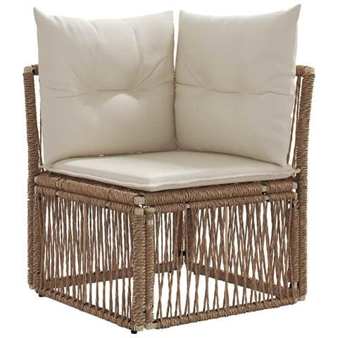 Set Divano da Giardino 10 pcs Beige polyrattan - Foto 2