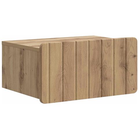 Mobiletto da notte a muro Rovere Artigianale 49 x 34,5 x 24 cm - Foto 1