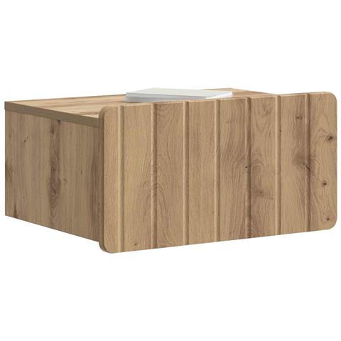 Mobiletto da notte a muro Rovere Artigianale 49 x 34,5 x 24 cm - Foto 2