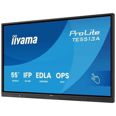 TE5513A-B2AG visualizzatore di messaggi Pannello piatto interattivo 138,7 cm (54.6") Wi-Fi 500 cd /m² 4K Ultra HD Nero Touch screen Processore integrato Android 24/7 - Foto 19