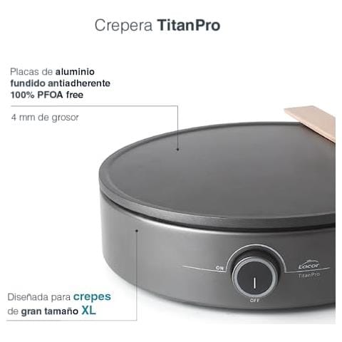 69433 - Crepiera elettrica 1500W, crêpe XL, termostato regolabile - Foto 2