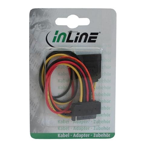 cavo sata alimentazione da 15pin power sata maschio (alim.) a 15pin power sata femmina (hdd) cscatto + 4pin 3,5" femmina - Foto 2