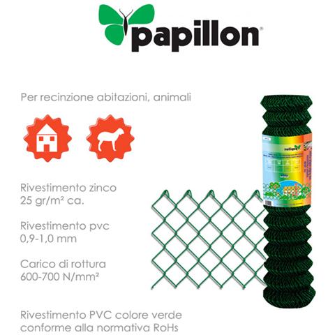 Rete zincata a maglia sciolta con rivestimento in PVC 1,75 x 25 m - Foto 3