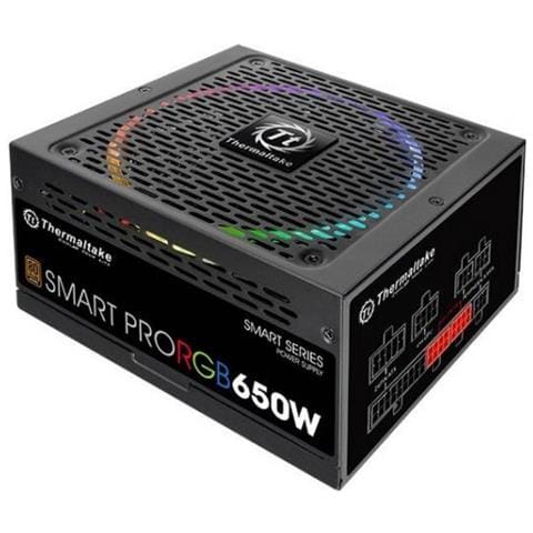 Alimentatore Smart Pro RGB 650 Watt ATX Modulare Certificazione 80 Plus Bronze Colore Nero - Foto 9