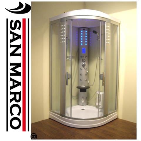 San marco box doccia idromassaggio con sauna a vapore eprice Installazione doccia idromassaggio