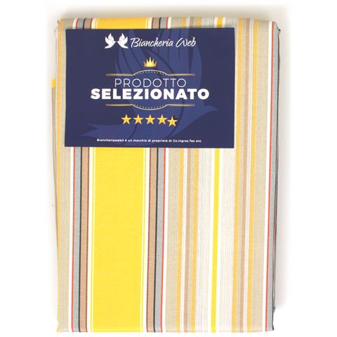 Tenda Da Sole A Caduta Per Esterno Balcone Casa Telo Ombra Modello Riga Fine 145x250 Giallo - Foto 7