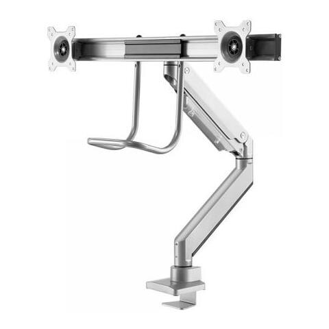 NM-D775DXSILVER Supporto da Scrivania con Maniglia e Molla a Gas per Schermi LCD /LED /TFT fino a 32" Colore Silver - Foto 2