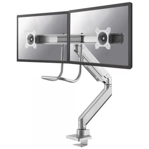 NM-D775DXSILVER Supporto da Scrivania con Maniglia e Molla a Gas per Schermi LCD /LED /TFT fino a 32" Colore Silver - Foto 1