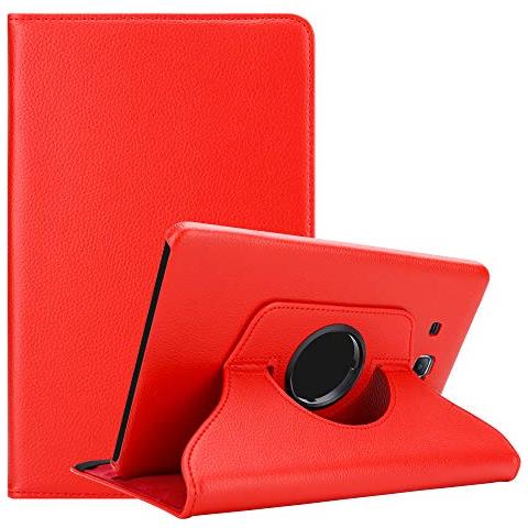 Custodia Tablet Per Samsung Galaxy Tab A 2016 (7.0"" Pollici) Sm-t280n In Rosso Papavero - Copertura Protettiva In Stile Libro Senza Auto Wake Up Con Funzione Stand E Cerniera Elastico - Foto 1
