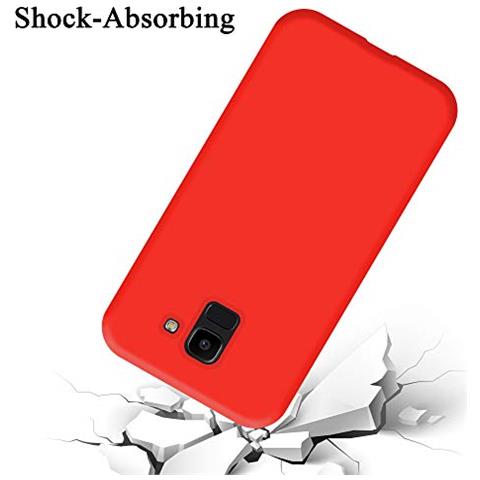 Custodia Compatibile Con Samsung Galaxy J6 2018 Eu Version In Liquid Rosso - Coperchio Protettivo In Silicone Tpu Flessibile - Foto 2