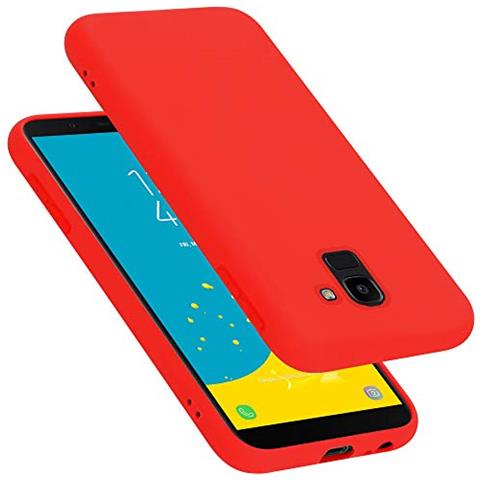Custodia Compatibile Con Samsung Galaxy J6 2018 Eu Version In Liquid Rosso - Coperchio Protettivo In Silicone Tpu Flessibile - Foto 1