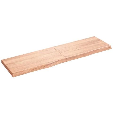 Ripiano Muro Marrone 180x50x (2-6) cm Massello Rovere Trattato - Foto 1