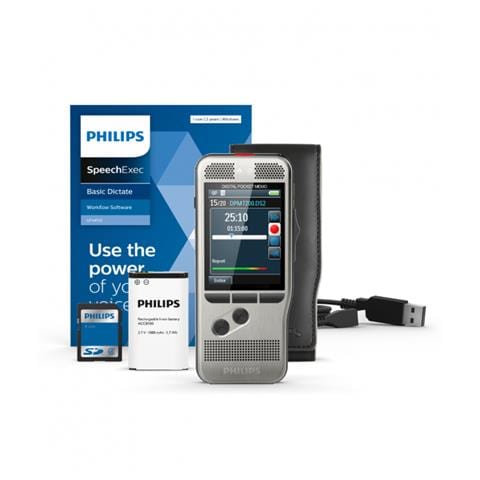 Dittafono Philips Pocketmemo Dpm7000 - 2 Microfoni - Interruttore A Scorrimento - Abbo. Di 2 Anni A Speechexec Dictate - Foto 1