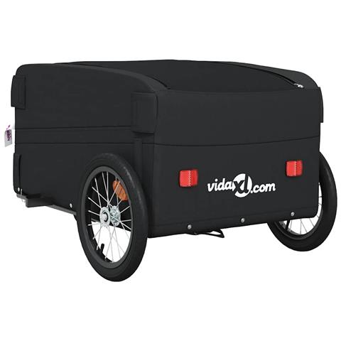 Rimorchio Da Bici Nero 45 Kg In Ferro - Foto 2