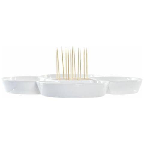 Vassoio Per Aperitivi Dkd Home Decor Naturale Multicolore Gres Tropicale 22 X 22 X 7 Cm - Foto 2