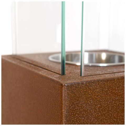 Camino A Bioetanolo Da Giardino Biocamino Per Esterno Capri 70 Ruggine - Foto 6