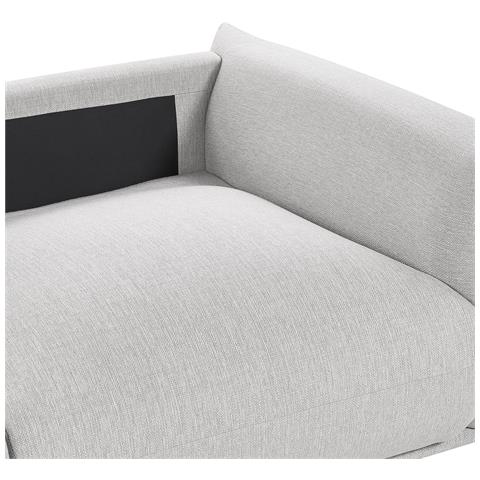 Divano 3 Posti Luvos Tessuto Grigio Chiaro - Foto 14