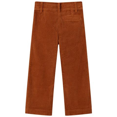 Pantaloni Per Bambini In Velluto A Coste Cognac 140 - Foto 2