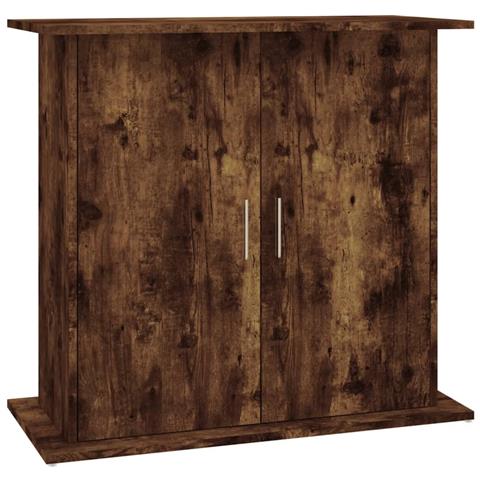 Supporto Acquario 81x36x73 Cm In Legno Multistrato Rovere Fumo - Foto 1