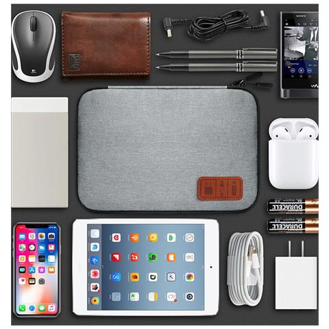 Borsa Portacavi Portatile Organizzatore Elettronico Digitale Grey - Foto 4