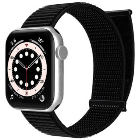 Cinturino Per Apple Iwatch In Nylon Intrecciato Black M - Foto 1