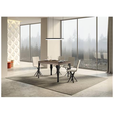 Tavolo Allungabile 90x140/244 Cm Paxon Premium Noce Telaio Antracite - Foto 4