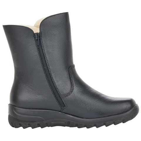 Black Casual Leather Boots Stivali Pelle Scarpe Donna Nero Eu 39, Z7172-00 - Foto 3