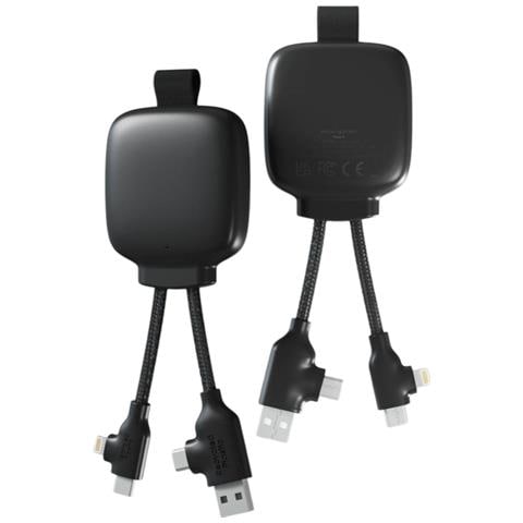 Powerbank Con Cavo Multiconnettore 3000mah, Nero - Foto 2