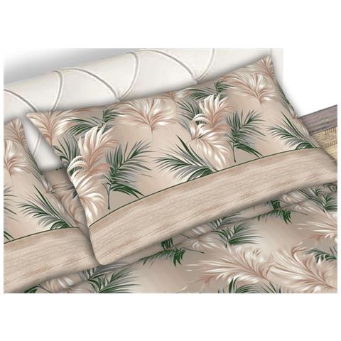 Completo Lenzuola Matrimoniale 100% Cotone Made Italy Disegno Armony Cn Matrimoniale Beige - Foto 2