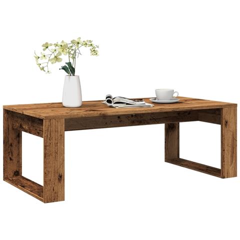 Tavolino Da Salotto Legno Antico 102x50x35 Cm In Truciolato - Foto 1