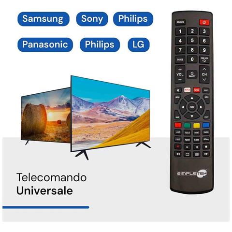 Telecomando Universale Di Ricambio Smart Tv Compatibile Con Samsung Lg Panasonic - Foto 5