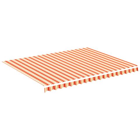 Tessuto Di Ricambio Per Tenda Da Sole Giallo E Arancio 4,5x3,5m - Foto 1