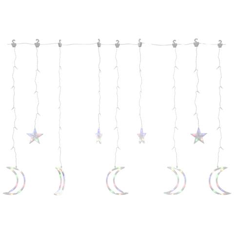 Lusso Casadino -  Luci Fatate Stella E Luna Con Telecomando 138 Led Colorate - Foto 1