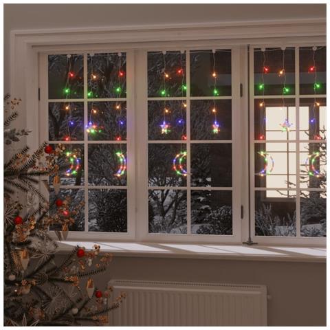 Lusso Casadino -  Luci Fatate Stella E Luna Con Telecomando 138 Led Colorate - Foto 7