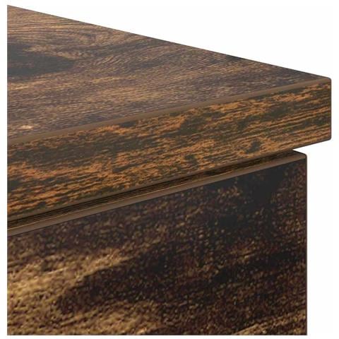 Scrivania Rovere fumé 140x49x76 cm Legno ingegnerizzato - Foto 9
