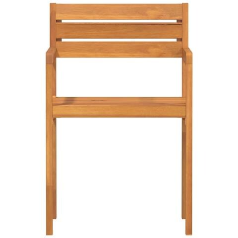 Sedie da Giardino 4 pz 50x53x80 cm Legno Massello di Acacia - Foto 9