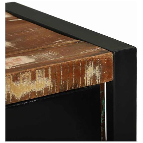 Set di mobili per il bagno 2 pcs Legno massello riciclato - Foto 9